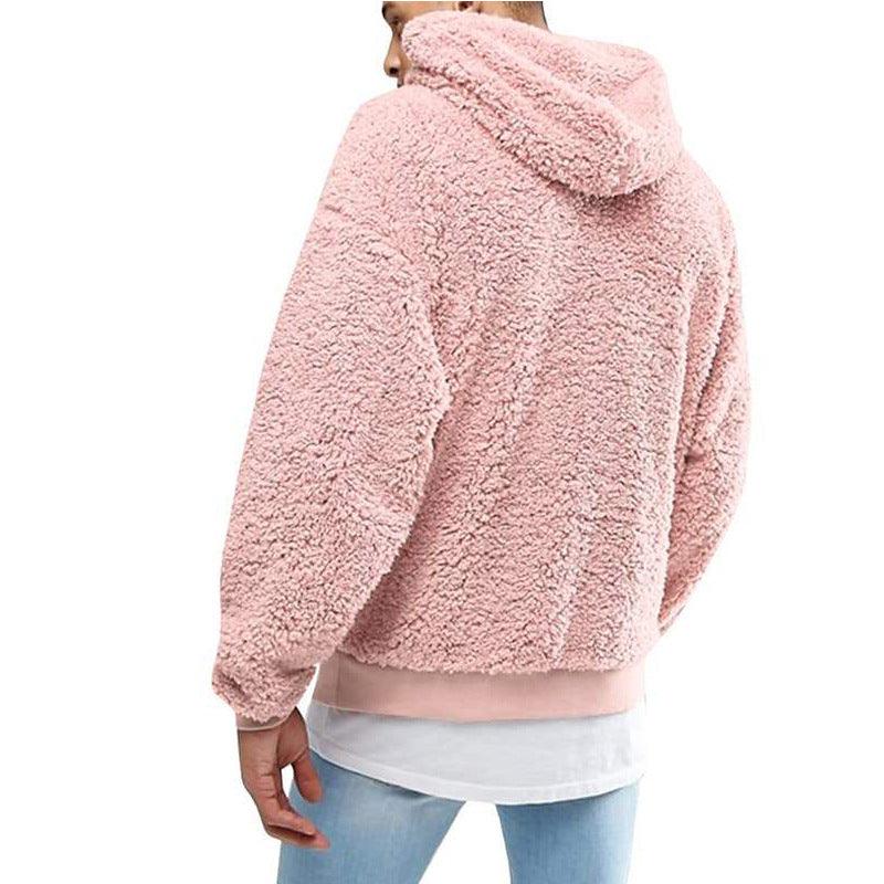Furry Fluffy teddy hoodie with hood for men | Arvid