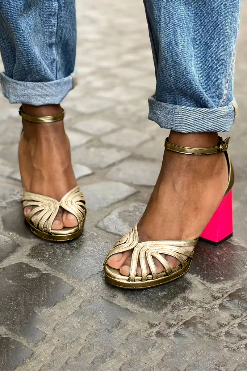 Classic ankle-strap open-toe sandals for women | Milvia -2