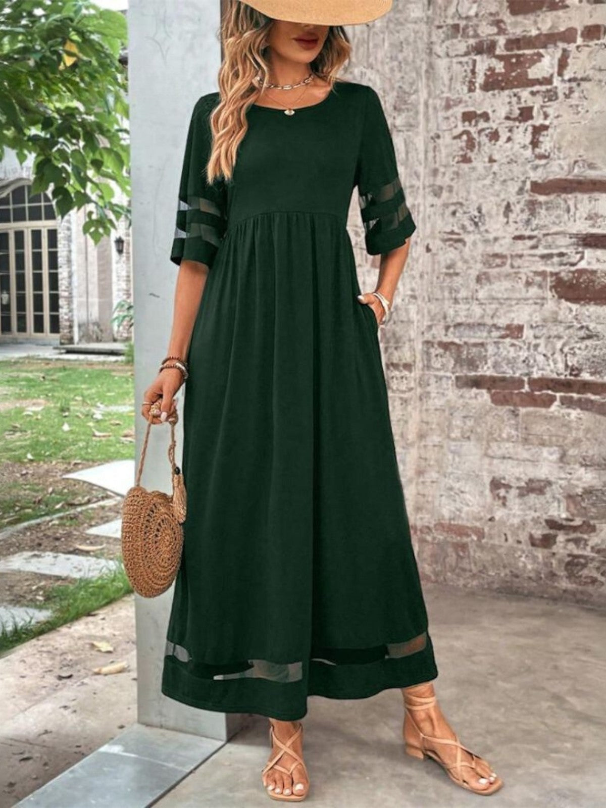 Padded Chic tummy flattering coverage dress for women | Esme