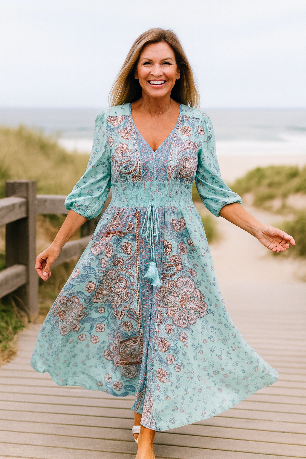 Delicate Bohemian maxi dress for women | Kiama