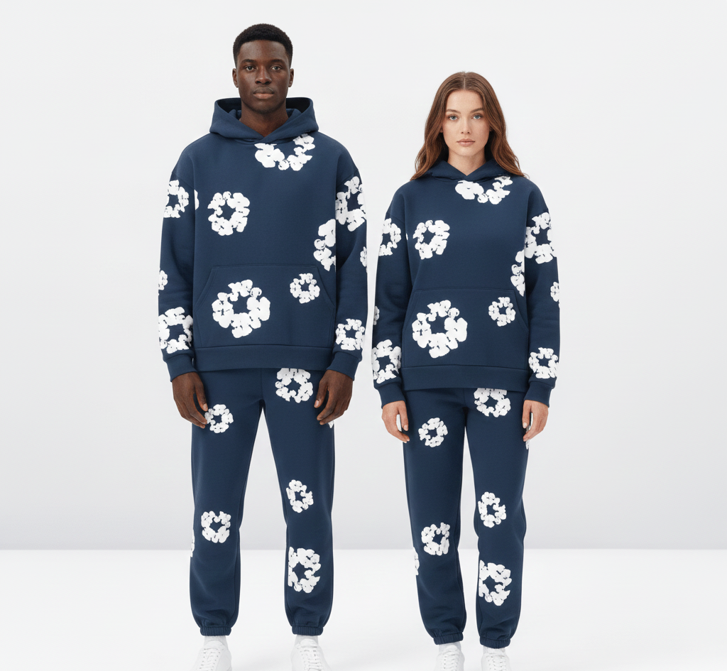 Dainty Printed hoodie and jogger set | Valerios