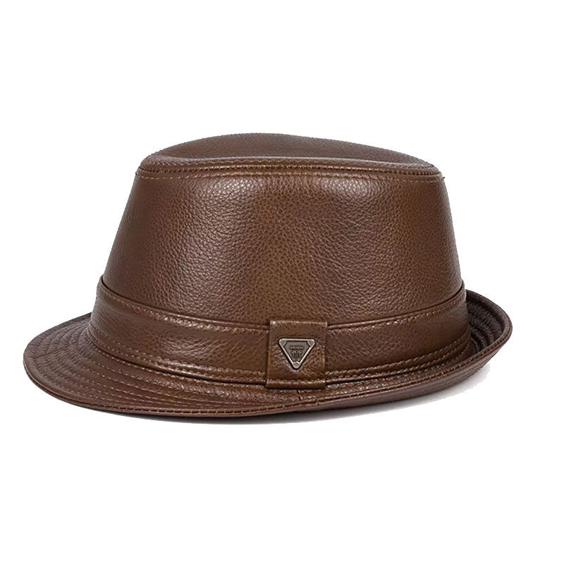 Classic leather brim heritage fedora hat for men | Kingsman -5