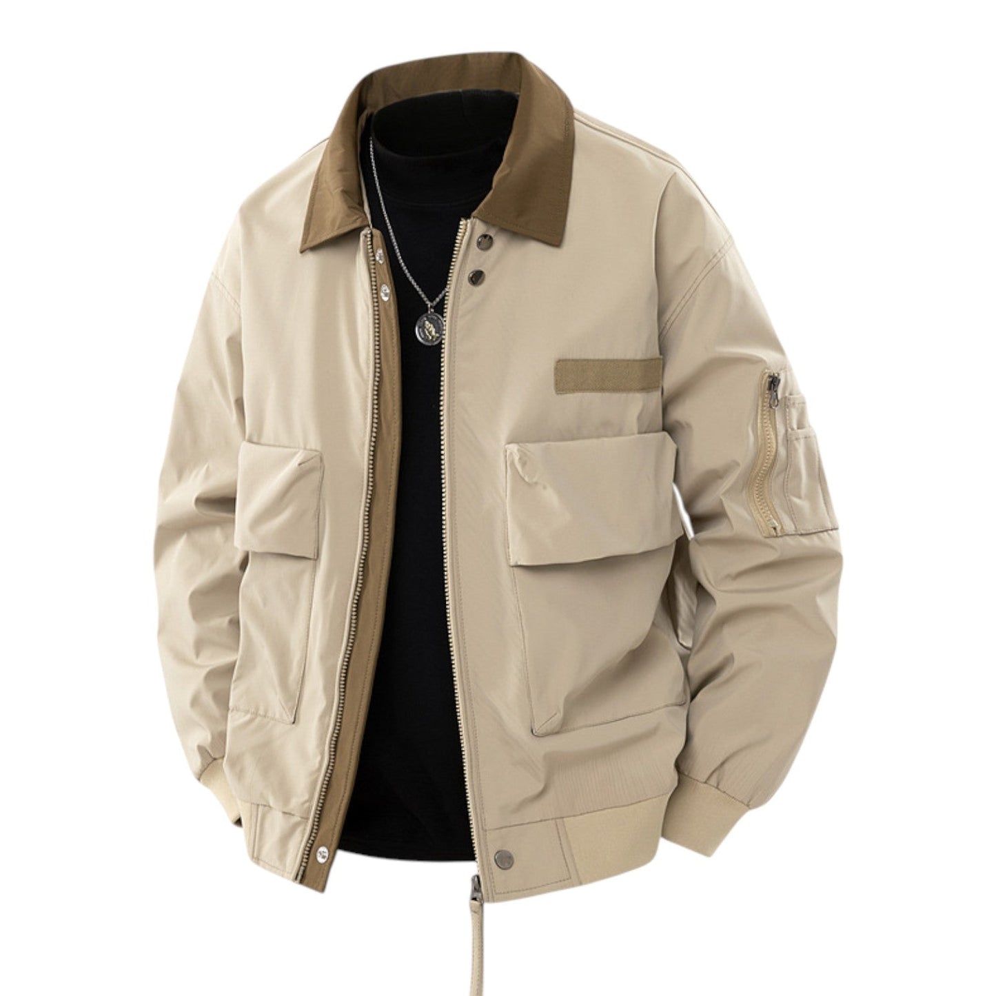 Classic relaxed everyday bomber jacket for men | Colton -4