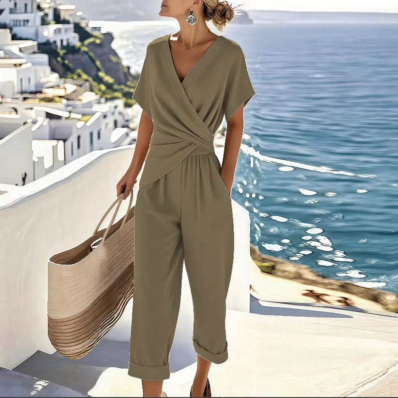 Elegant relaxed two-piece set for women | Kimberly -3