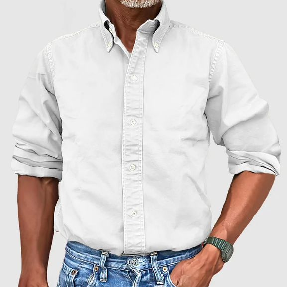 Relaxed wrinkle-free long sleeve shirt for men | Ralf -9