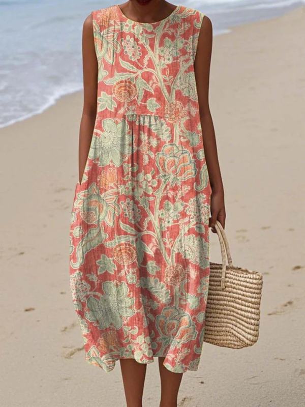 Sleek Floral midi dress for women | Beth