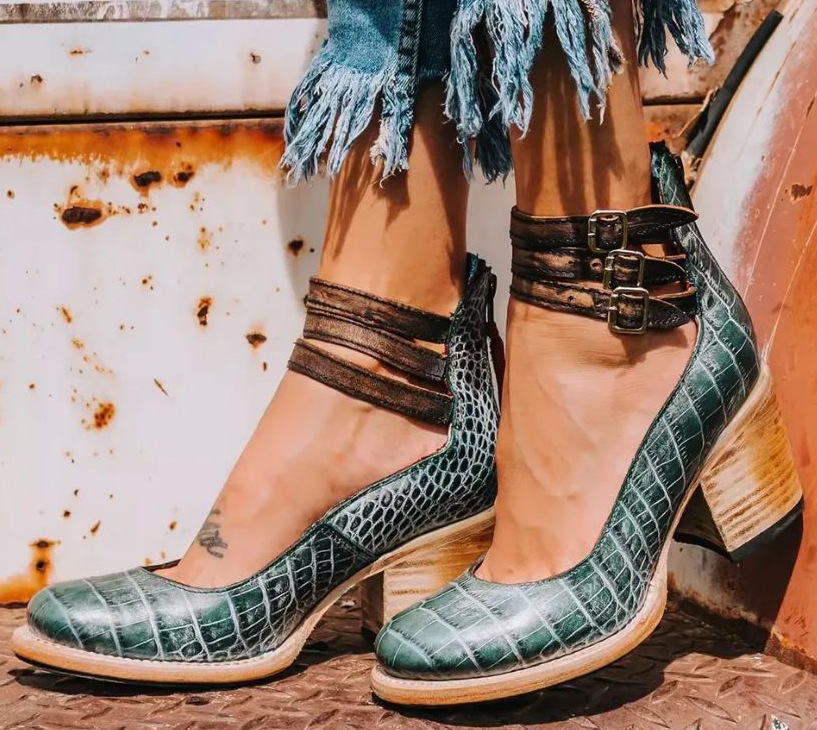 Strappy ankle-strap elegant heels for women | Florence -26
