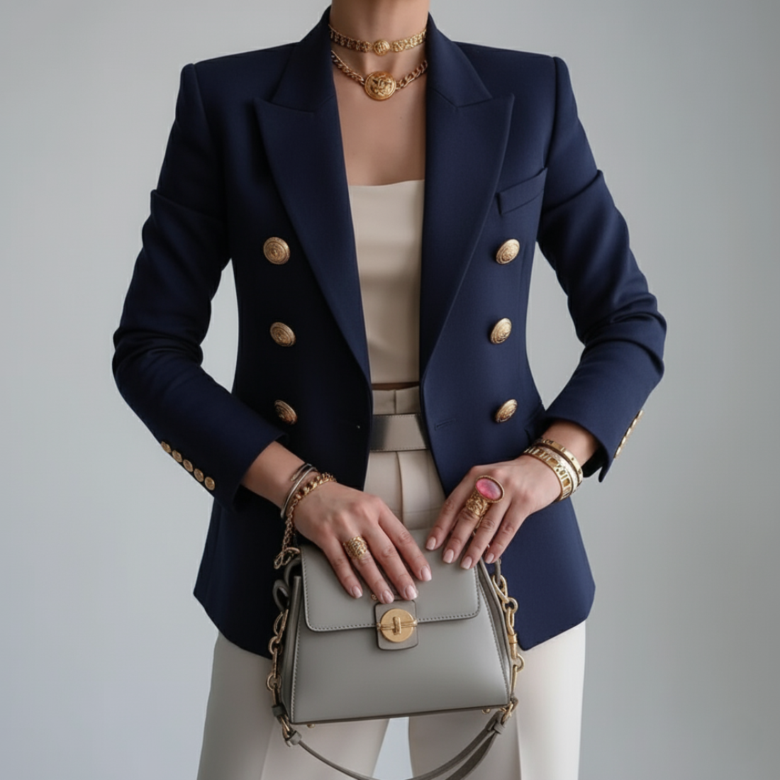 Finished Double-breasted tailored blazer for women | Zara