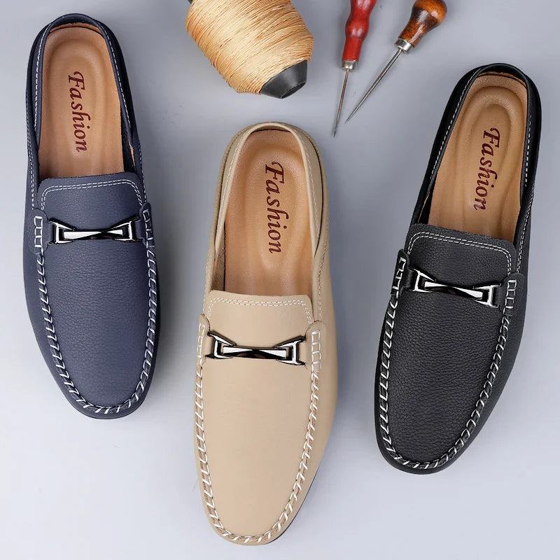 Classic genuine leather loafers for men | Melver -12