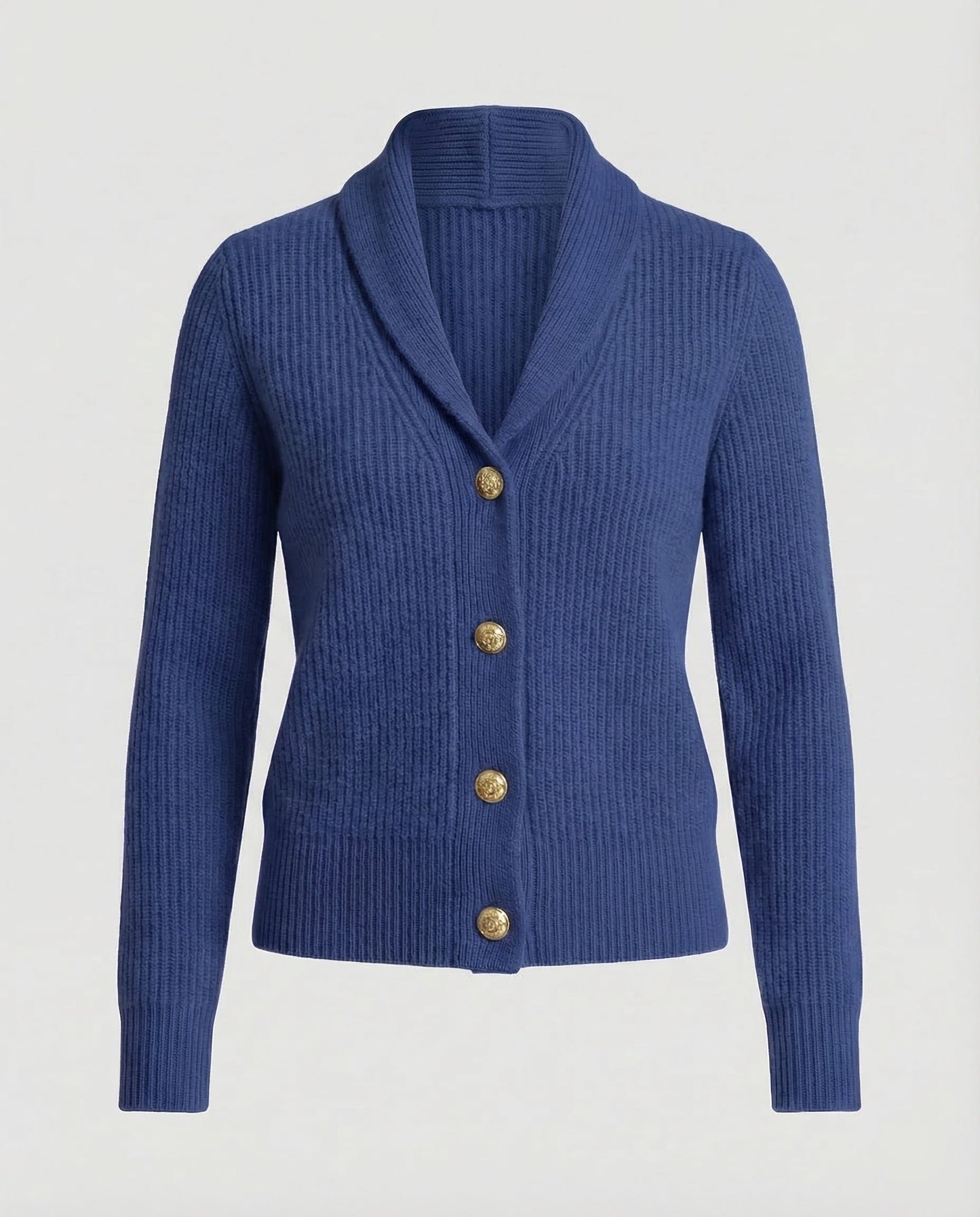 Elegant lapel-collar longline knit cardigan for women -8