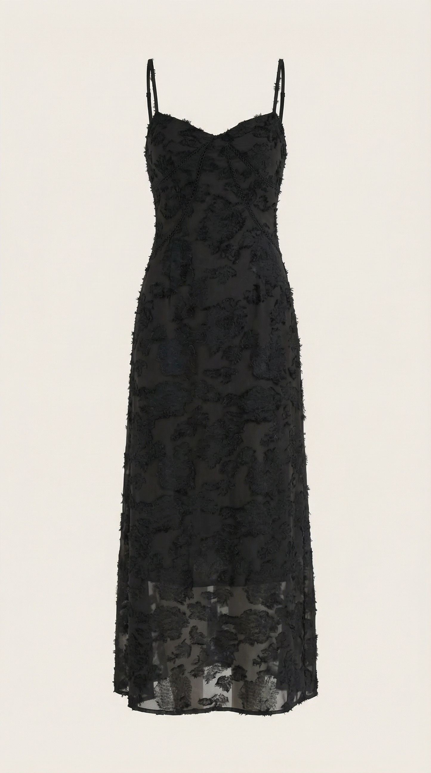 Elegant sweetheart lace maxi dress for women | Arabelle -25