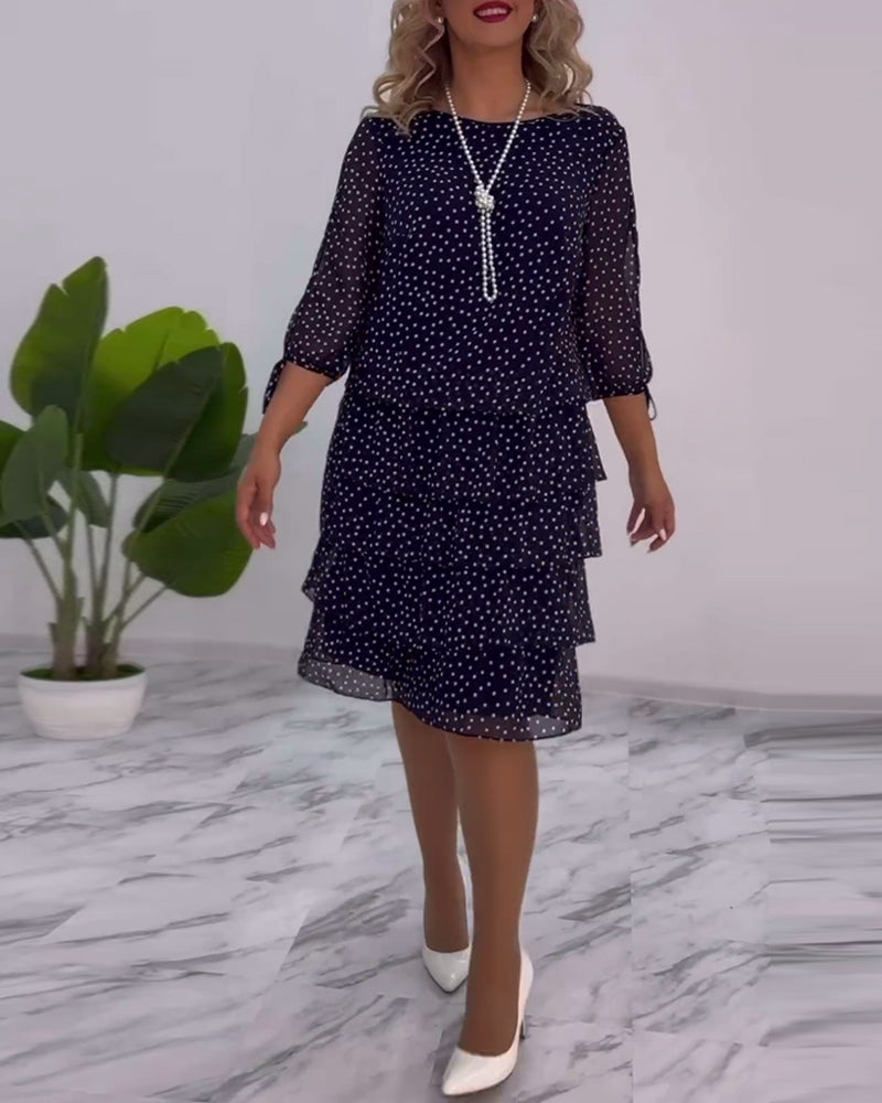 Elegant knee-length winter dress for women | Ariana -1