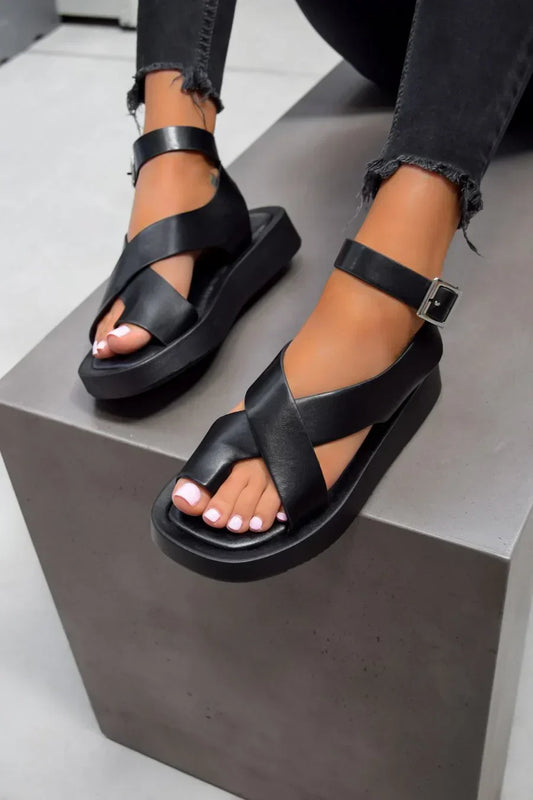 Comfortable everyday glide slip-on sandals for women | Hallie -1