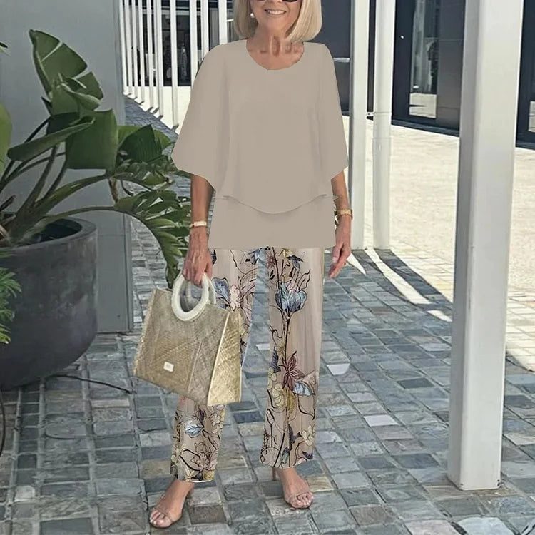 Bold printed co-ordinated two-piece set for women | Genevieve -4