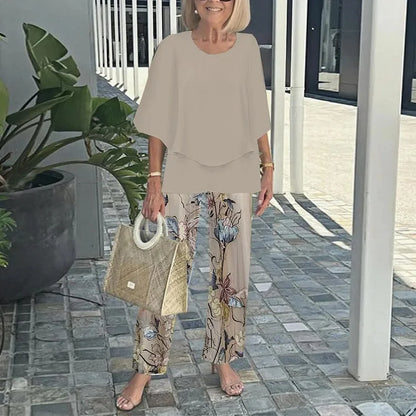 Bold printed co-ordinated two-piece set for women | Genevieve -4
