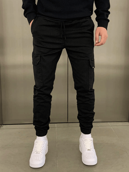 Relaxed cargo jogger trousers for men | Thomas -1