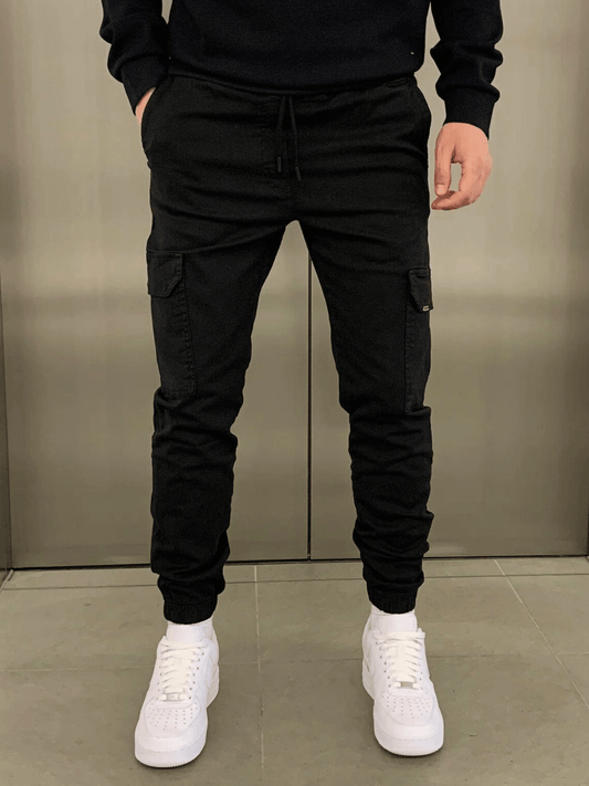 Relaxed cargo jogger trousers for men | Thomas -1