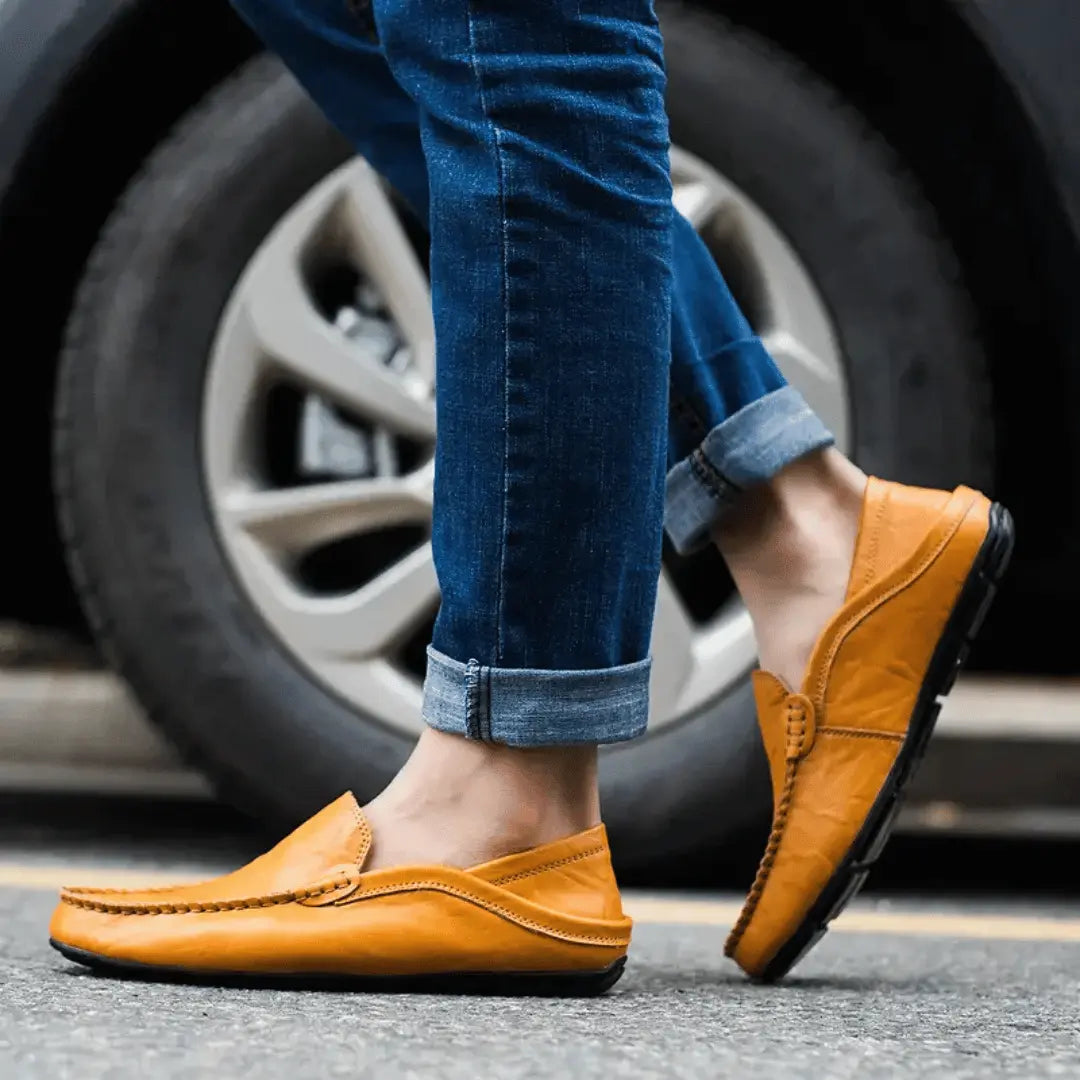 Tuscan artisan leather moccasin loafers for men | Matteo Bellucci -3