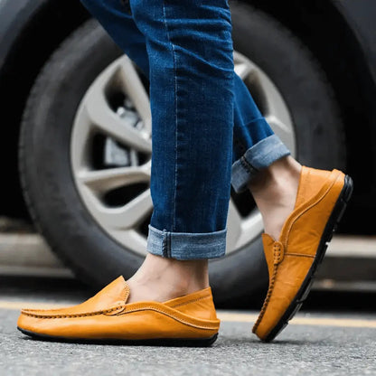 Tuscan artisan leather moccasin loafers for men | Matteo Bellucci -3