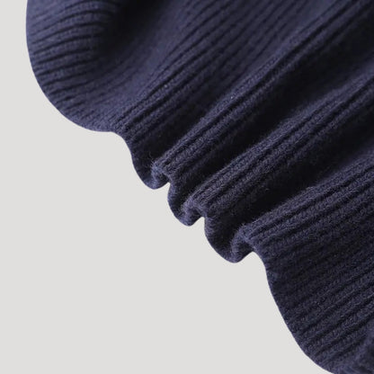Cabled Knit cardigan with contrast trim for women | Selene