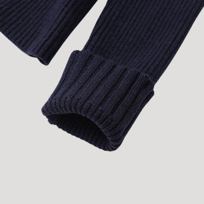 Cabled Knit cardigan with contrast trim for women | Selene