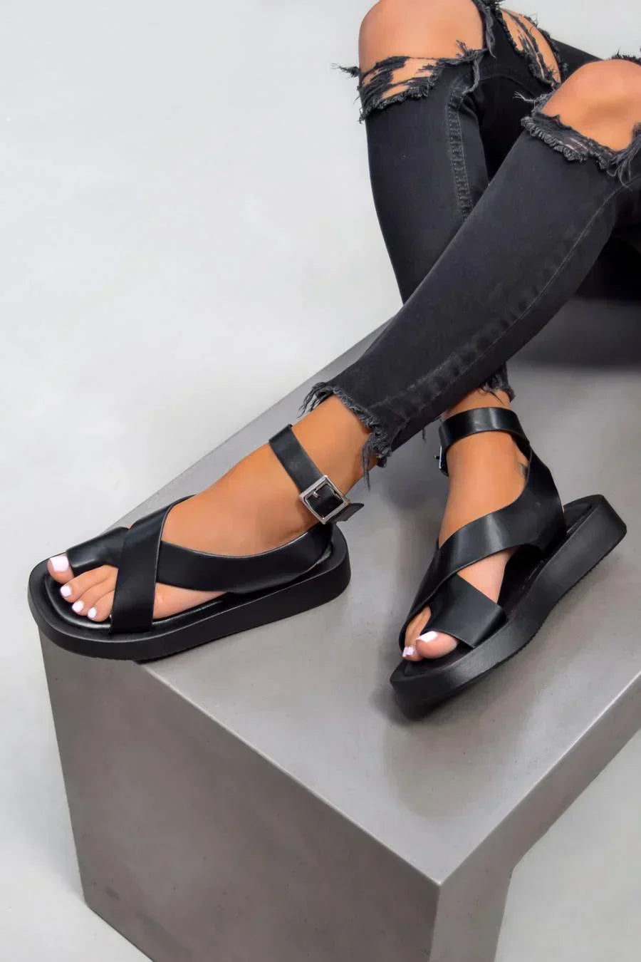 Comfortable everyday glide slip-on sandals for women | Hallie -2