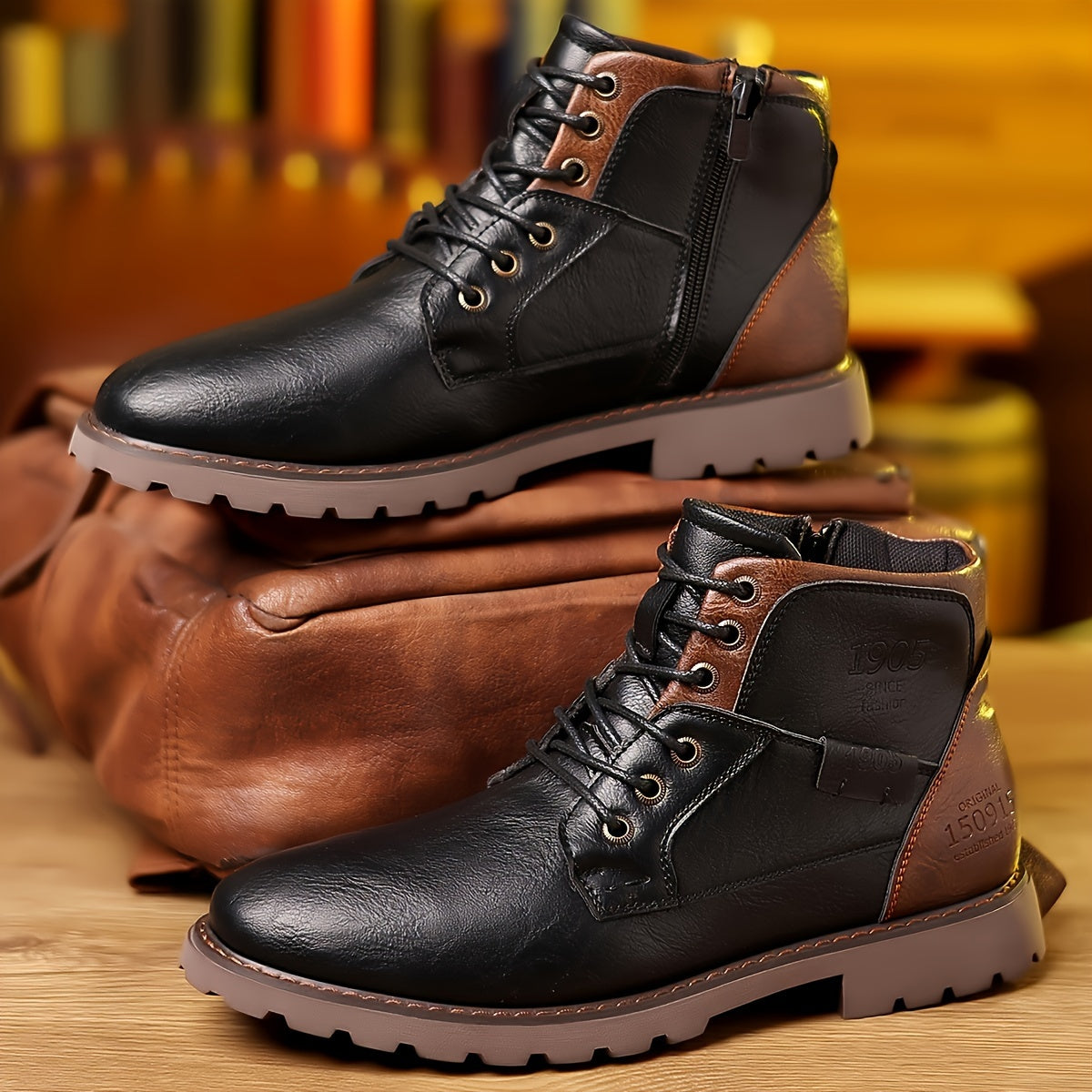 Pathfinder Vintage lace-up boots with timeless silhouette for men | Daniel