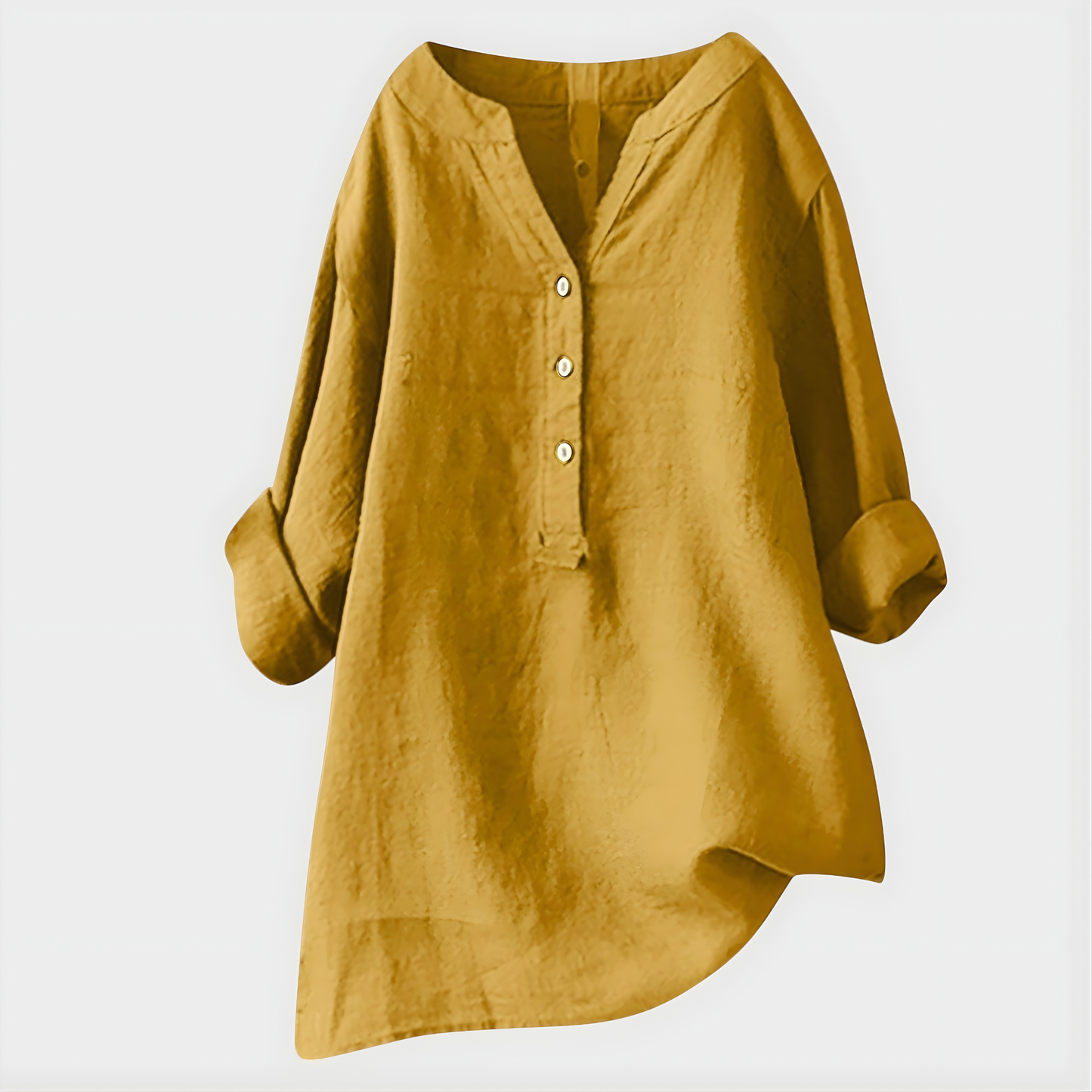 Gathered Elegant V-neck blouse for women | Virelle