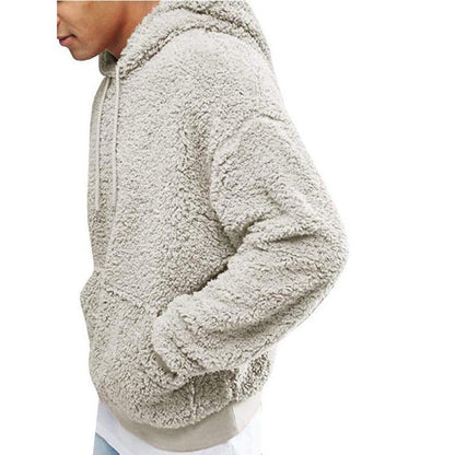 Furry Fluffy teddy hoodie with hood for men | Arvid