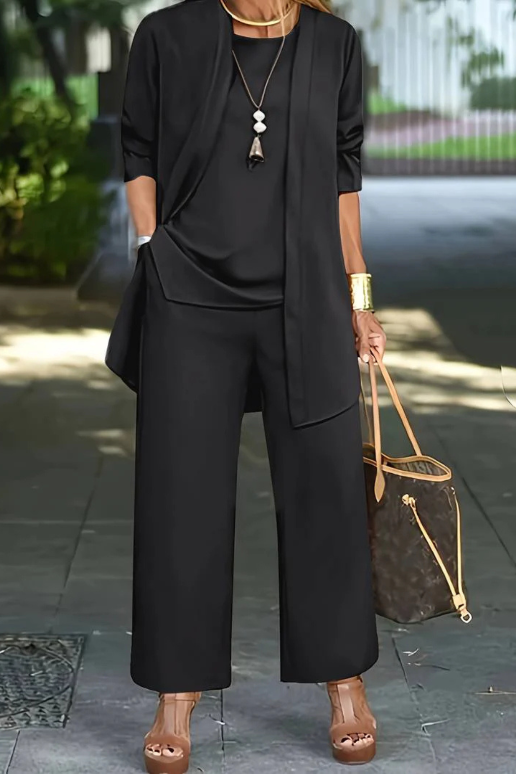 Elegant formal three-piece tailored set for women | Waverly -4