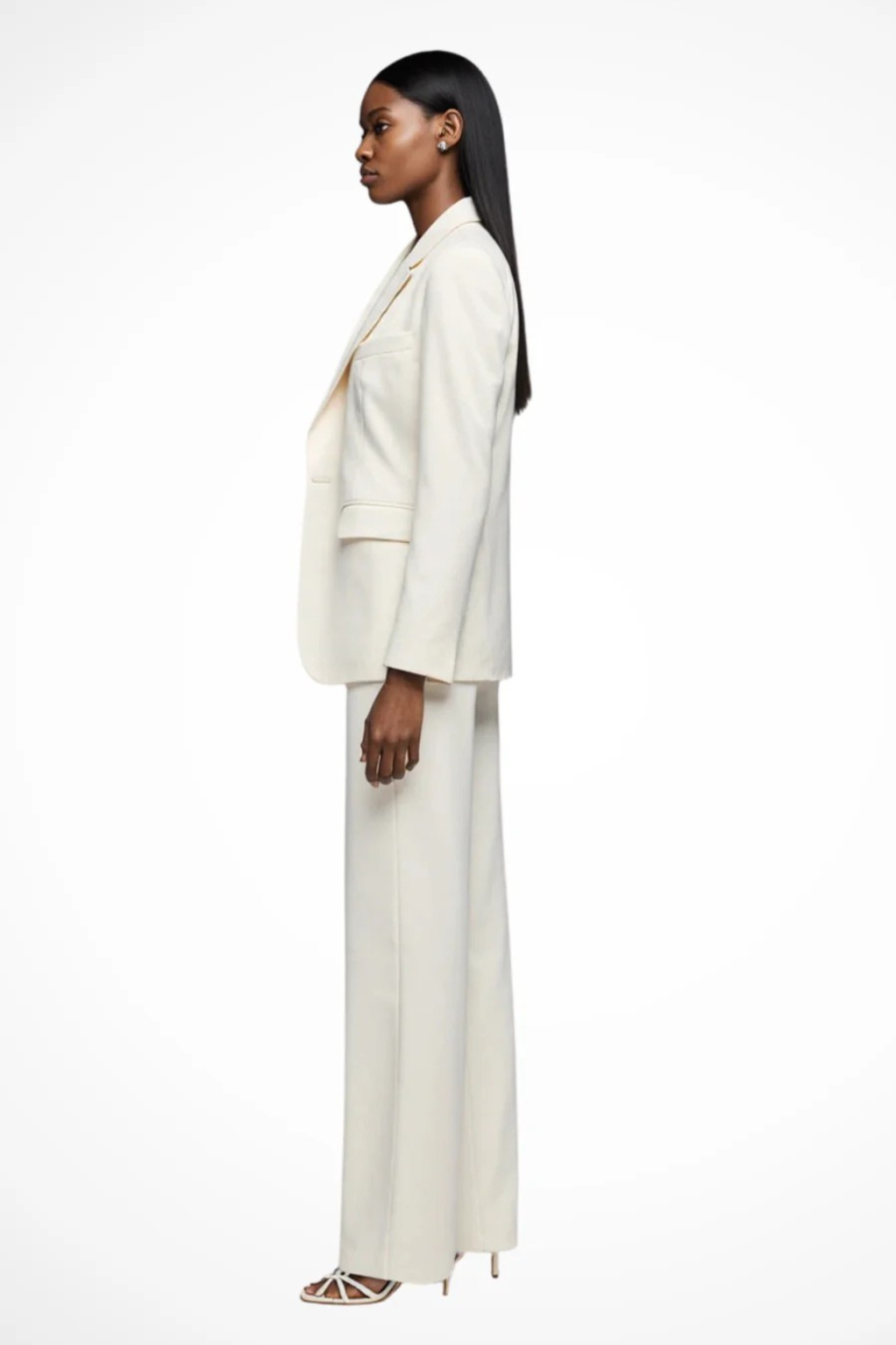 Tailored blazer and wide-leg trousers set for women | Liora -2