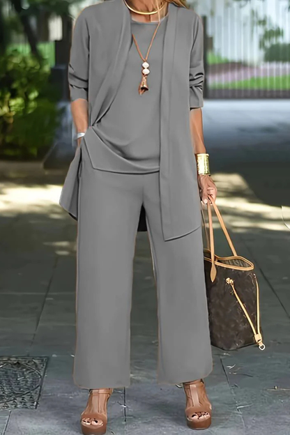 Elegant formal three-piece tailored set for women | Waverly -16