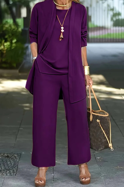 Elegant formal three-piece tailored set for women | Waverly -17