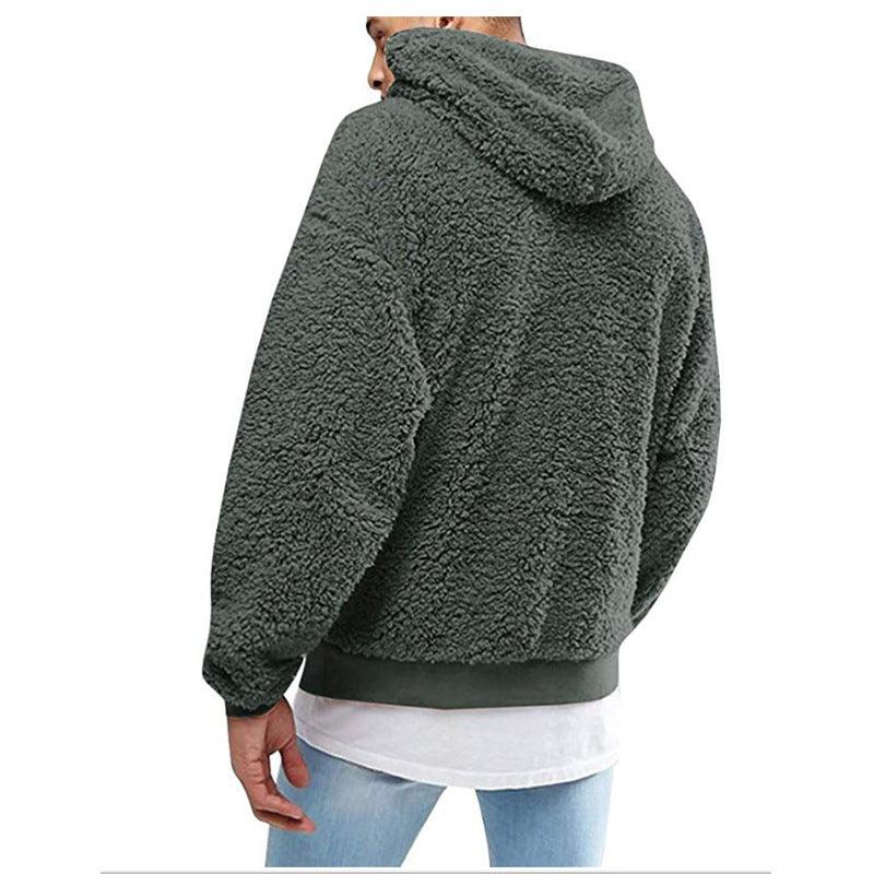 Furry Fluffy teddy hoodie with hood for men | Arvid