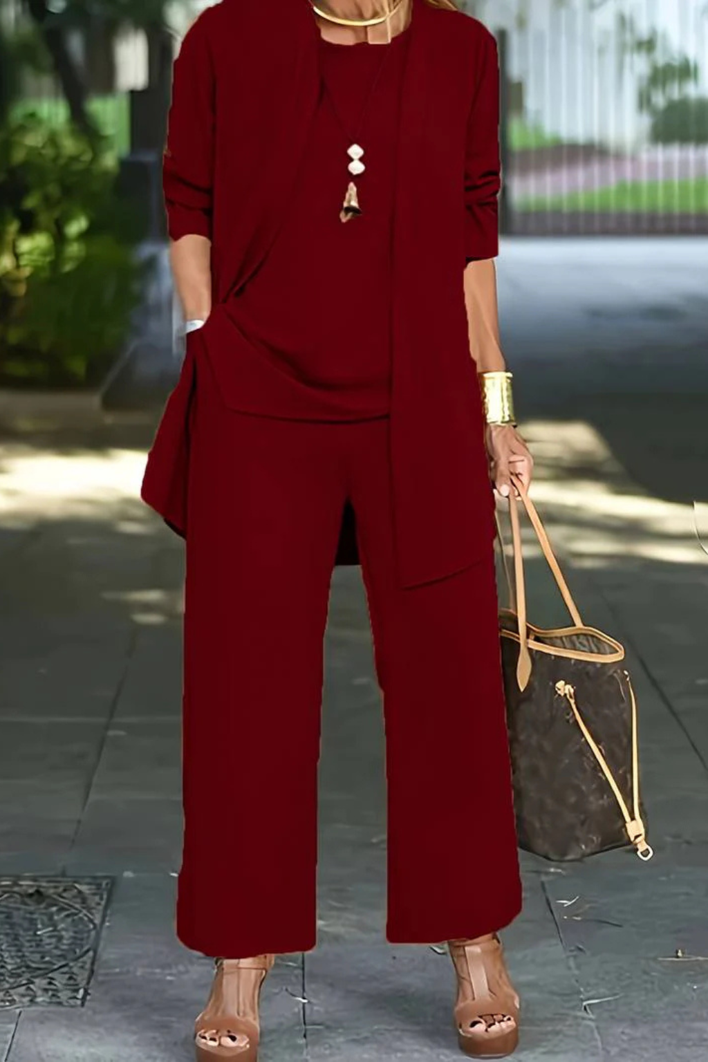 Elegant formal three-piece tailored set for women | Waverly -6