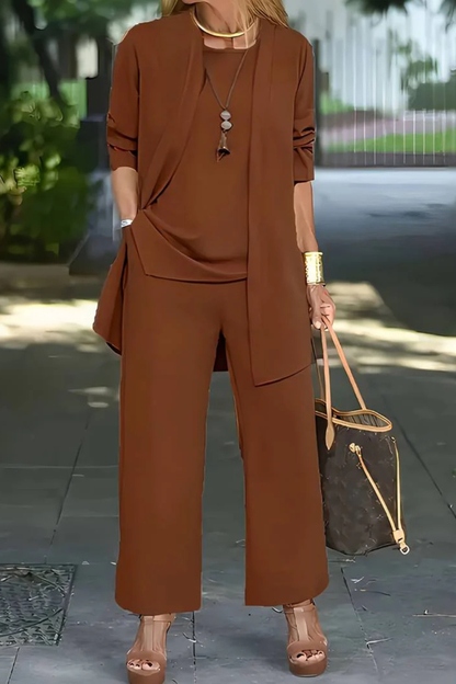 Elegant formal three-piece tailored set for women | Waverly -13