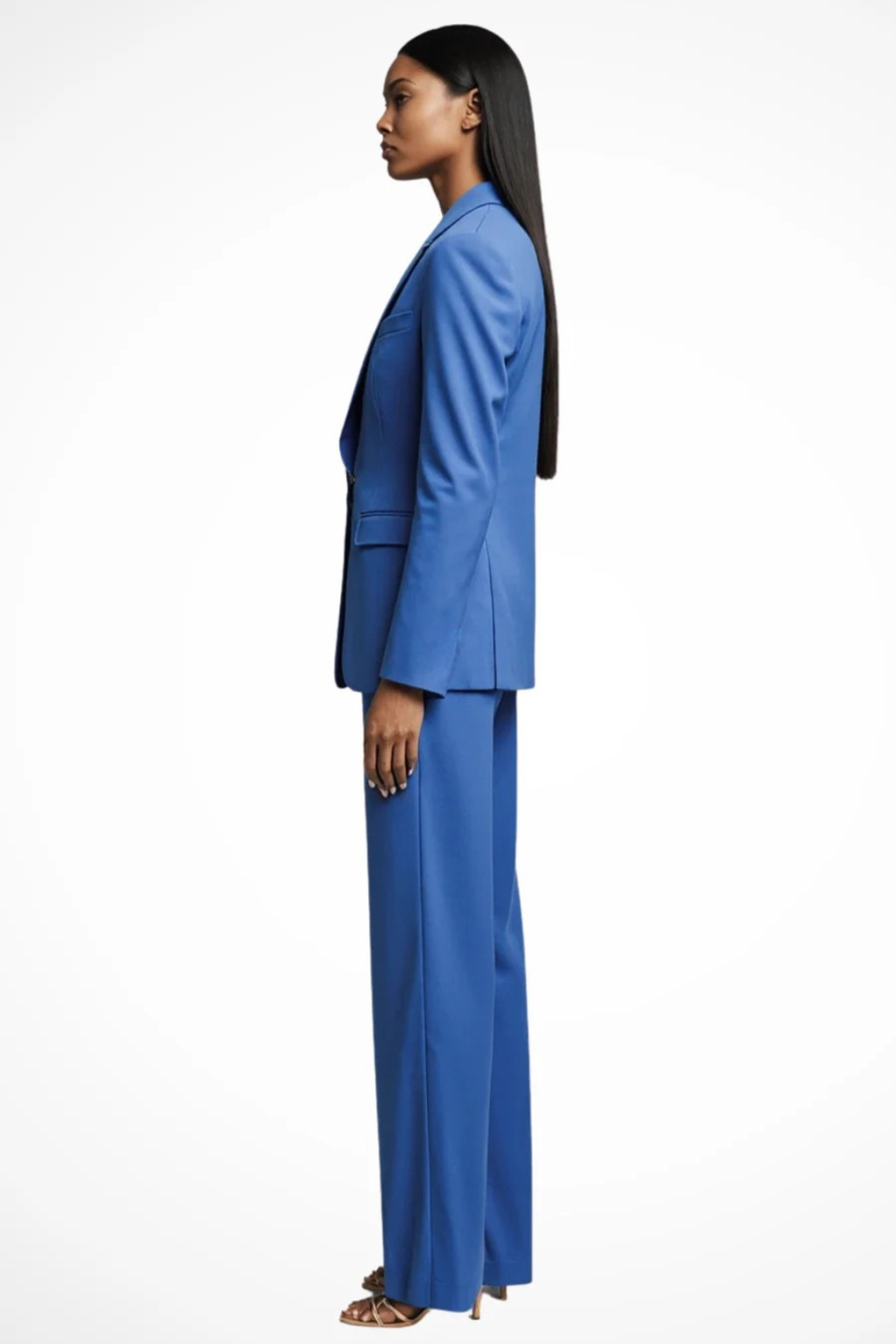 Tailored blazer and wide-leg trousers set for women | Liora -11