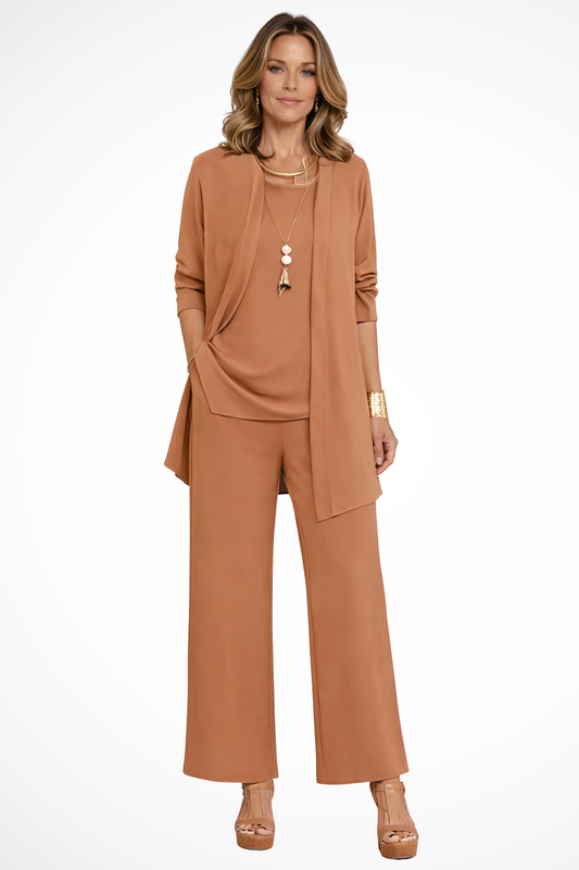 Elegant formal three-piece tailored set for women | Waverly -1