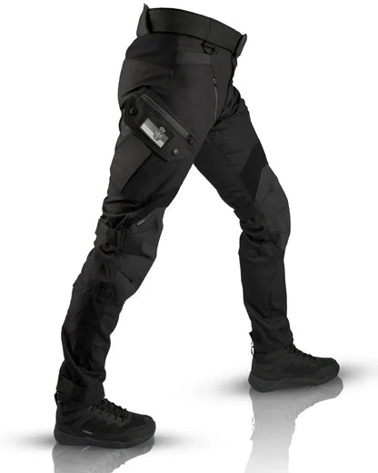 Waterproof tactical trousers with utility pockets for men | Carlton -1