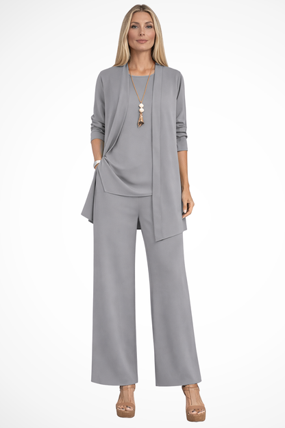 Elegant formal three-piece tailored set for women | Waverly -14