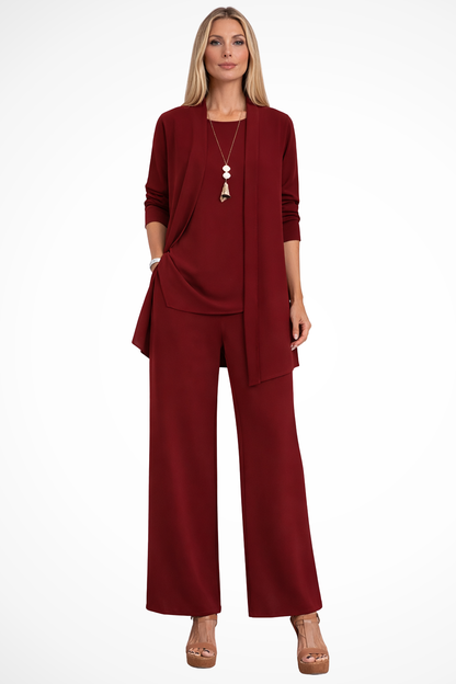 Elegant formal three-piece tailored set for women | Waverly -5