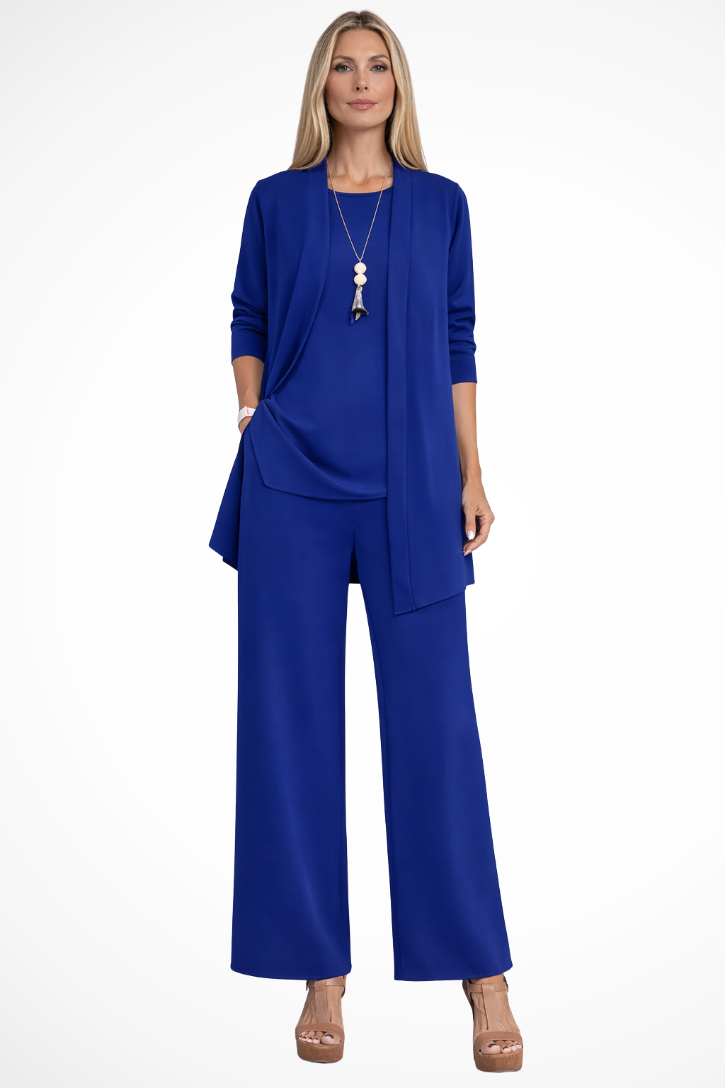 Elegant formal three-piece tailored set for women | Waverly -7