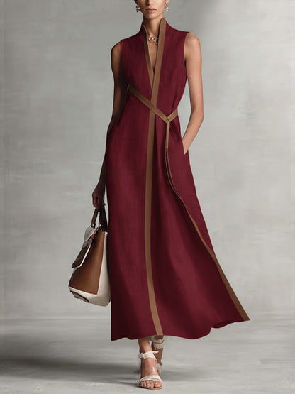 Sleeveless relaxed summer breeze dress for women | Elira -6