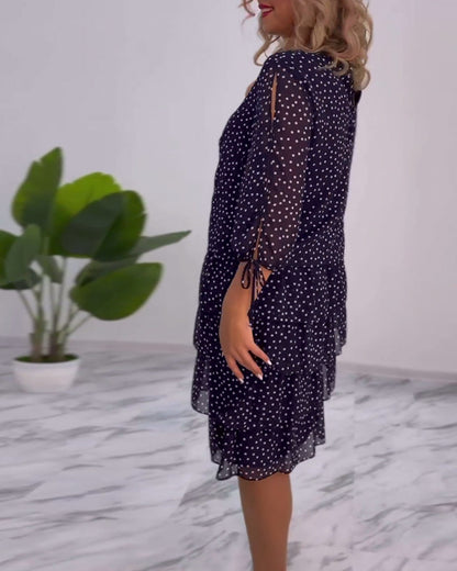 Elegant knee-length winter dress for women | Ariana -5