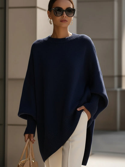 Relaxed cosy oversized knit sweater for women | Melody -7