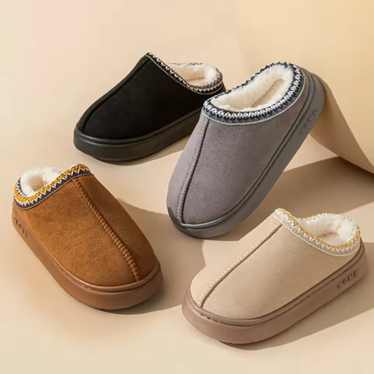 Warm waterproof slip-on winter mules for women | Elara -3