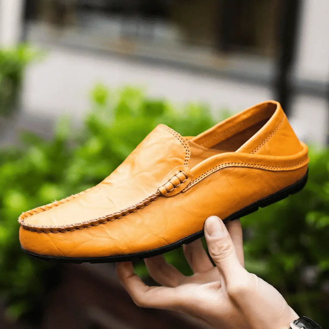 Tuscan artisan leather moccasin loafers for men | Matteo Bellucci -5
