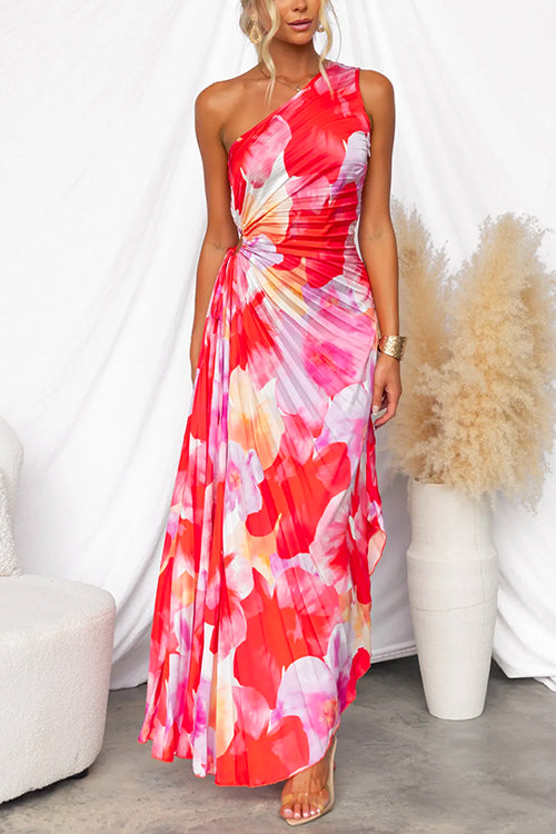 Geometric Pleated summer dress for women | Nina