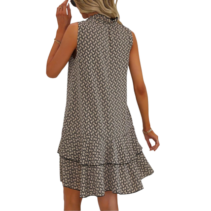 Bohemian printed strappy midi dress for women | Naomi -8