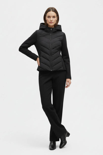 Classic hooded puffer jacket for women | Selene -3